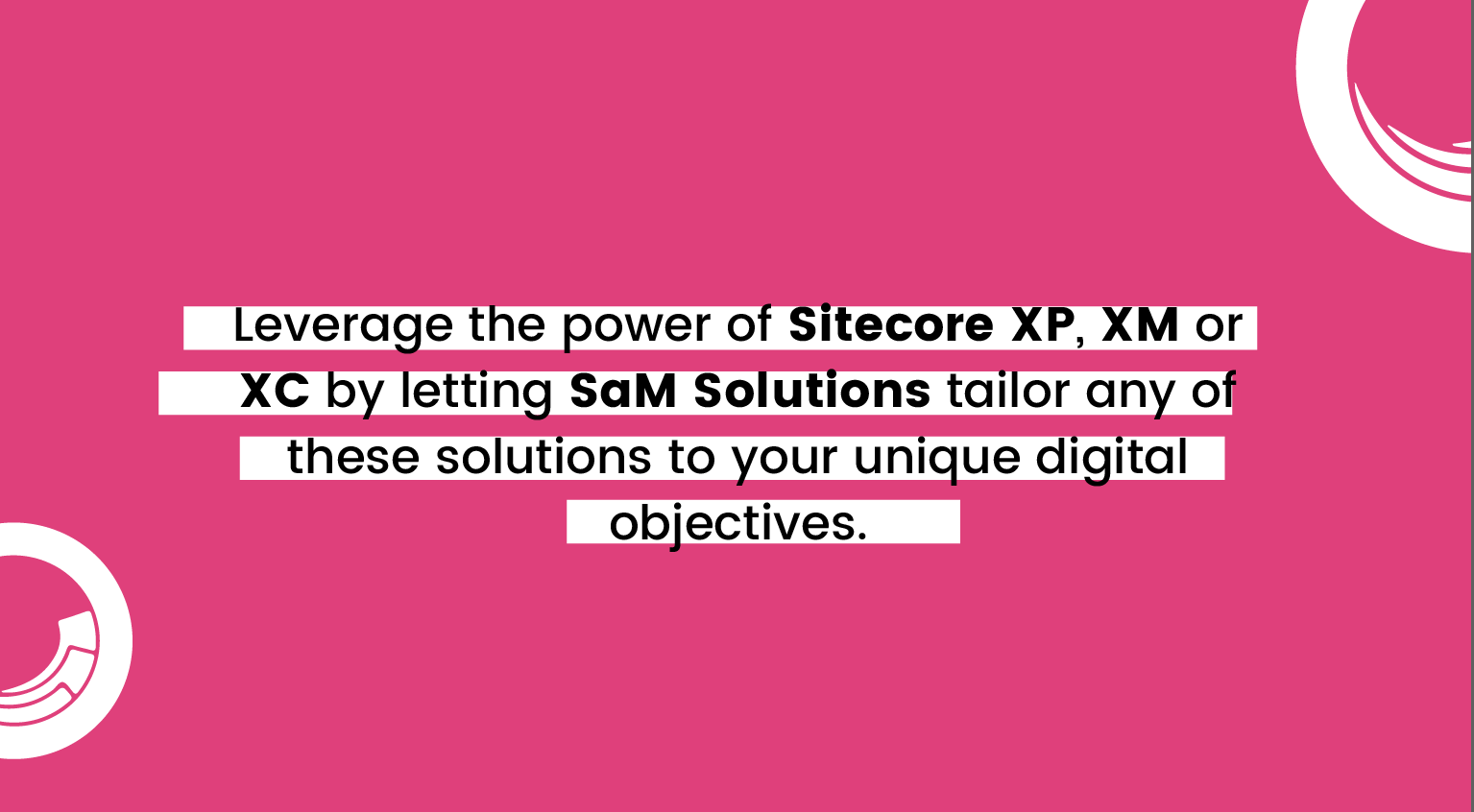 Sitecore XP, XM, XC