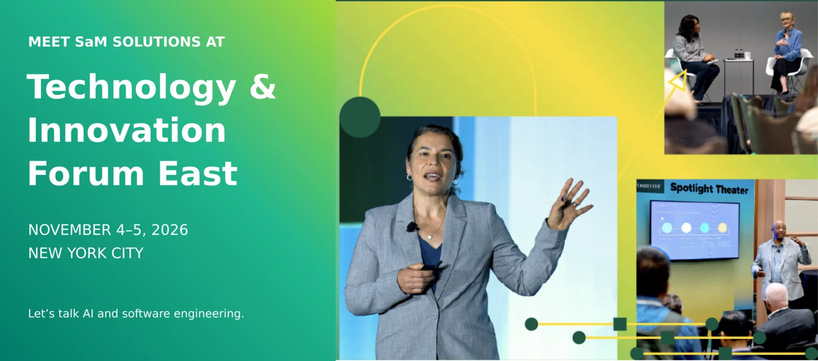 Meet SaM Solutions at Technology & Innovation Forum East, November 4–5, 2026, New York City