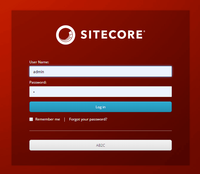 sitecore login